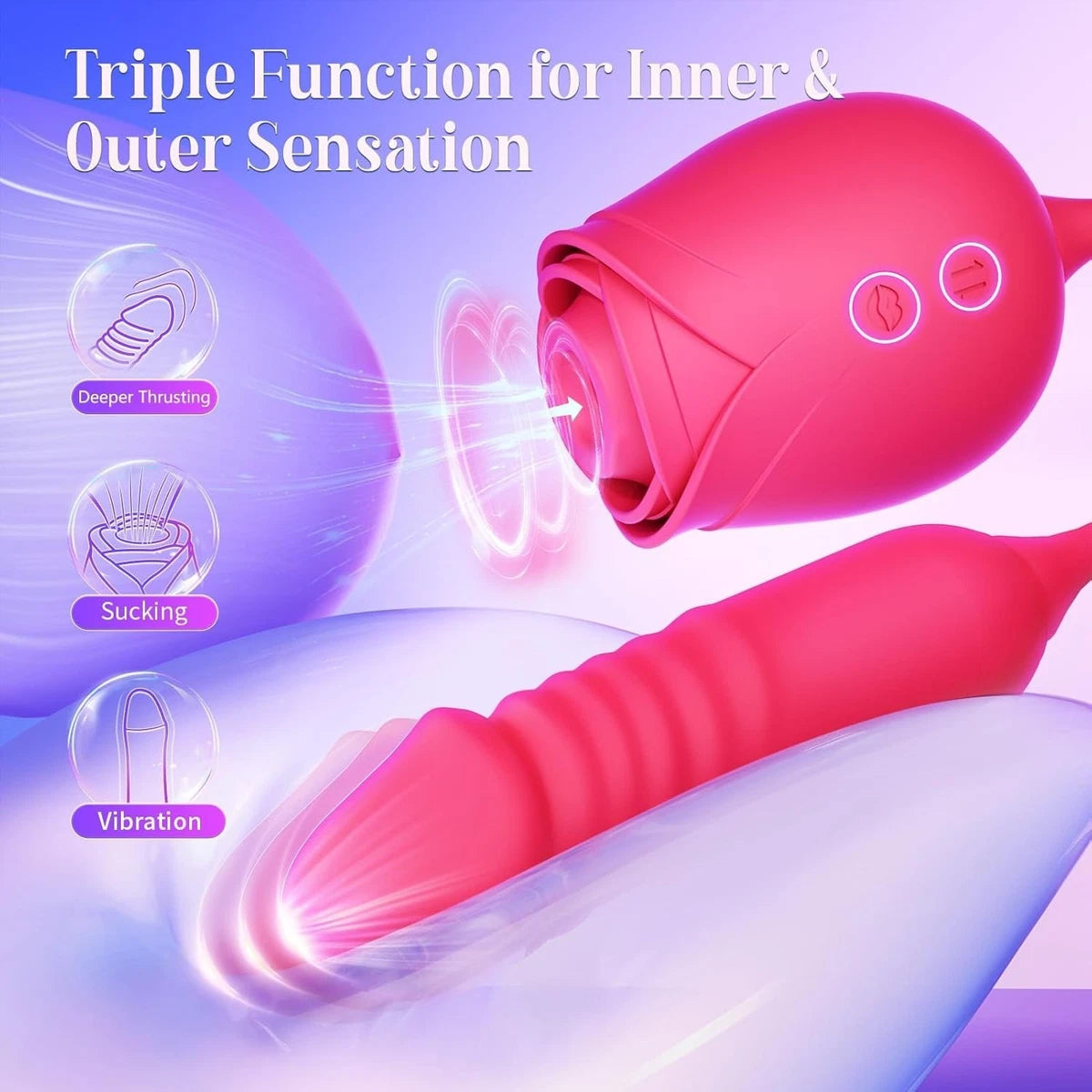 Rose Vibrator for Female | Sex Toys in Nepal | Honey Sutra Nepal